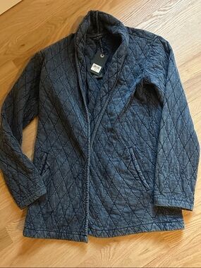 Quilted women’s  Jacket - Denim Blue NWT SZ XS